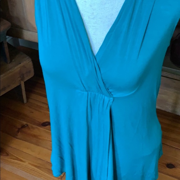 Daisy Fuentes Small Turquoise Sleeveless Top - Picture 2 of 6